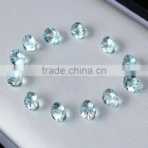 Top Grade Quality Blue Topaz Oval Faceted Loose Gemstones thumbnail-2