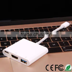 USB 3.1 Type-c Usb Cable With Digital VGA Adapter and USB 3.0 and Type c Female thumbnail-5
