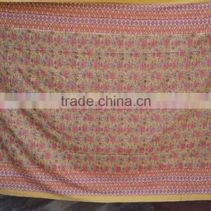 Indian Jaipur Handmade Cotton Voile Soft Fabric Printed Quilts/ Bed-cover/bed-sheets/quilt/throw thumbnail-1
