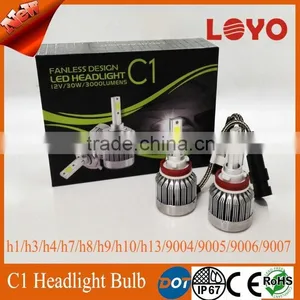 C1 30W 3000LM LED Headlight Conversion Kit for Car and Motorcycle thumbnail-1