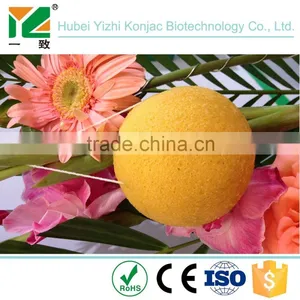 Japan Lucky Trendy Skincare Tool Facial Konjac Cleansing Sponge (Yellow) thumbnail-1