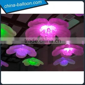 Attractive Inflatable Wedding Flower Stage Decoration Hanging Inflatable Led Flower thumbnail-1
