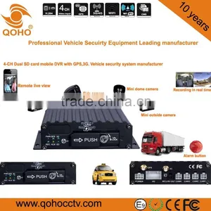 3G SD Mobile DVR Two SD 4-CH 4 Channel GP Tracking Wireless DVR Security Recorder thumbnail-1