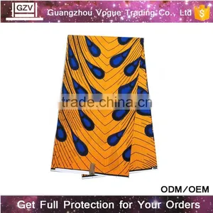 Hot Sale Vogue Brand High Quality 100% Cotton Guinea Brocade African Peacock Wax Fabric Dressess thumbnail-2
