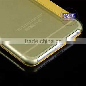 C&T Transparent Back Smartphone Smart Window Folio Wallet Case Slim Flip Leather Case For Apple IPhone 6 4.7 Inch thumbnail-6