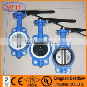 DIN Cast Iron Wafer Type Butterfly Valve thumbnail-1