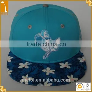Promotional 6 Panel Polyester Cotton Printed Custom Floral Snapback Baseball Cap thumbnail-1