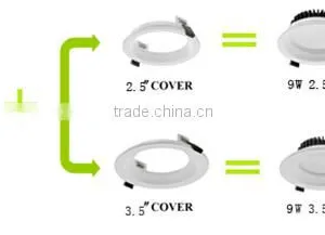 Singapore 9W, 2.5inch or 3.5inch Cover, 110Lm/W Emergency LED Downlight Kit,Samsung LED, Dimming Detachable thumbnail-3