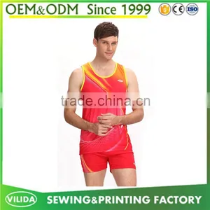 Hot Sale Sublimation Custom Women's Running Wear Cheap Price Men Singlet Jersey thumbnail-1