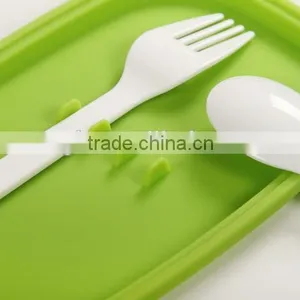 Kids Plastic Lunch Box Bento Keep Food for School thumbnail-3