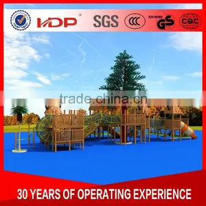 New Product Creative Outdoor Wooden Playground Equipment Price thumbnail-3