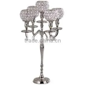 2016 Hot Product Crystal Beads Candelabra Wedding Centerpieces thumbnail-5