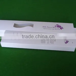 Factory Price Recycle Paper White Hair Extension Packaging Box,hair Extension Box Wholesale thumbnail-1