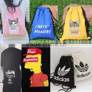 Wholesale Cute Cat Ear Cheap Girls School Backpack Bag Canvas Backpack thumbnail-1