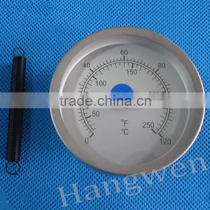 Industrial Usage Bimetal Pipe Thermometer With Spring thumbnail-1