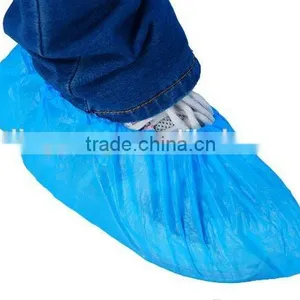 2015 New Disposable CPE Blue Protective Shoe Cover thumbnail-2