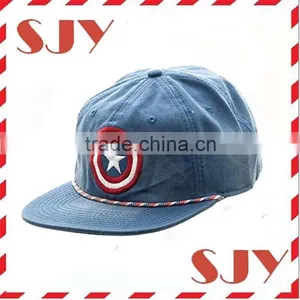 Custom Flat Brim Unstructured 6 Panel Hat thumbnail-2