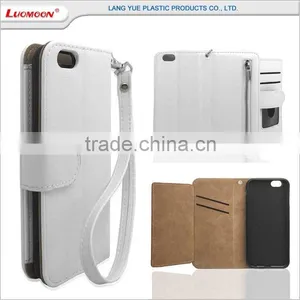 for Oppo Neo 5 R7s A11w Back Cover Leather Case With Strap Zipper Stand Card Slots thumbnail-3