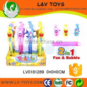 Lovely Bubble Wand Pull Line Fan Summer Toys thumbnail-3