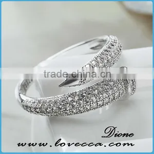 Wholesale Women Beautiful 925 Solid Band Jewelry Charms Dubai Design Silver Ring thumbnail-6