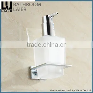 Simple Understated Design Zinc Alloy Chrome Finishing Bathroom Accessories Wall Mounted Soap Dispenser thumbnail-2