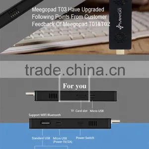 2016 Newest Mini pc Meegopad T03 Win10 and Android 4.4Dual OS Mini PC 2GB / 32GB Intel Quad Core TV thumbnail-6