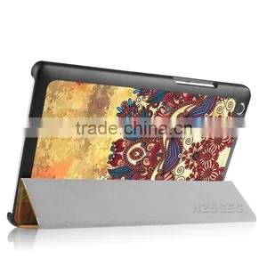 8 Inch Three Folding Lether Tablet Case for Lenovo Tab 2 A8-50F Slim Pattern Case thumbnail-5