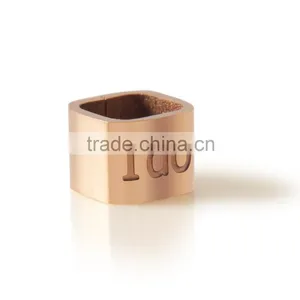 Rose Gold Hollow Engraved Charm Bead for Bracelet and Necklace thumbnail-1