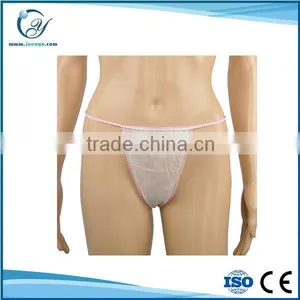 Women Mesh Disposable Sanitary Thong Panties thumbnail-1