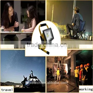 2016 New IP65 50w 100w Portable Rechargeable Floodlight Fishing Boat Led Flood Light With CE ROHS Warm White 3 Years Warranty thumbnail-1