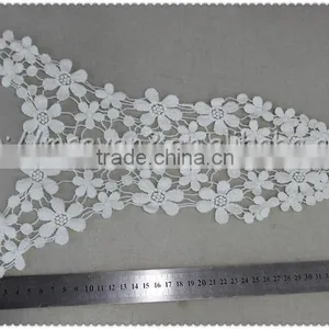 2016 New Wholesale Machine Embroidery Neckline 100% Cotton Crochet Lace Collar thumbnail-2