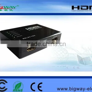 5-port HDMI Switch 5x1 5 In 1 Out Auto Switch Support HDCP, 3D, 1080P, HD Audio With IR Remote thumbnail-2