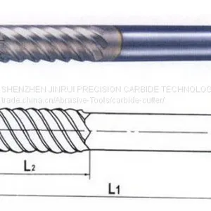 Customized 6 Flute Carbide End Mill With Coating thumbnail-2