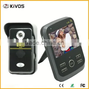2.4Ghz 300meter Kivos Kdb300 Video Door Phone Korea With Pir Auto-detection Recording thumbnail-1