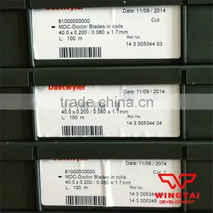 MDC Standard Type Gravure and Flexo Printing Doctor Blade thumbnail-3