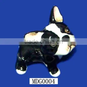 Hand Made Vintage Ceramic Dog Figurine Boston Terrier thumbnail-1