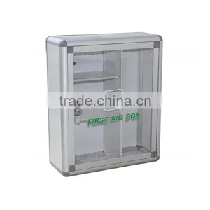 Office Aluminum First Aid Kit Wall Mounted Metal First Aid Box thumbnail-2