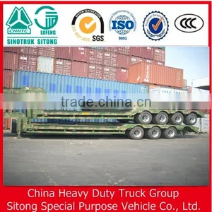 Chinese OEM 3 Axle 100T Low Bed Semi Trailer for Sale thumbnail-6