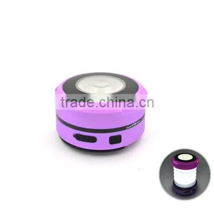 USB Hand Crank Dynamo Rechargeable Foldable Plastic LED Camping Lights With Mobile Phone Charger thumbnail-1