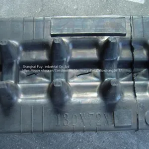 Mini Excavator Replacement Rubber Track 130mm Width,72mm Pitch,29links thumbnail-3
