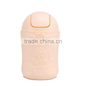 Plastic Desktop Mini Trash Bin Trash Can Used for Car Dustbin thumbnail-3