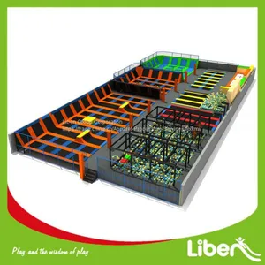 Indoor Kids Large Jumping Trampoline Park thumbnail-1