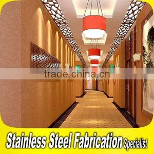Custom Made Stainless Steel Hotel Lobby Wall Decoration thumbnail-1