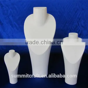 Custom Matt White Resin Jewelry Neck Display Stand Display Sets thumbnail-1