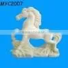 Porcelain Plain White Outdoor Horse Statues thumbnail-1