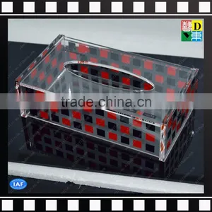 Custom Printed High Quality Acrylic Tissue Holder / Napkin Box /car Tissue Box thumbnail-1