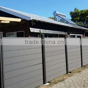 Wpc Fence Panels for Garden Fence Better Than the Vinyl Fence /pvc Fence /plastic Fence thumbnail-1