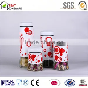 High Quality Glass Kitchenware Seasoning Bottle Pasta Storage Canister Jar thumbnail-1