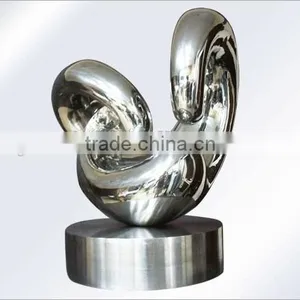 Abstract Theme Stainless Steel Garden Statue Sculpture for Plaza Use thumbnail-2