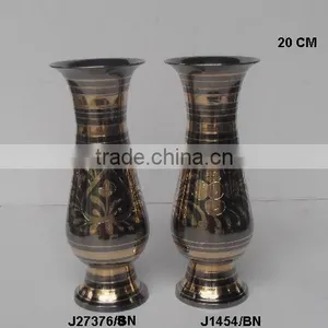 Cast Brass Traditional Indian Vases With Steel Paint thumbnail-1